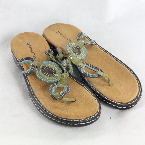 Naturalizer Shoes - Naturalizer THEYER Leather Flip Flop Thong Sandals